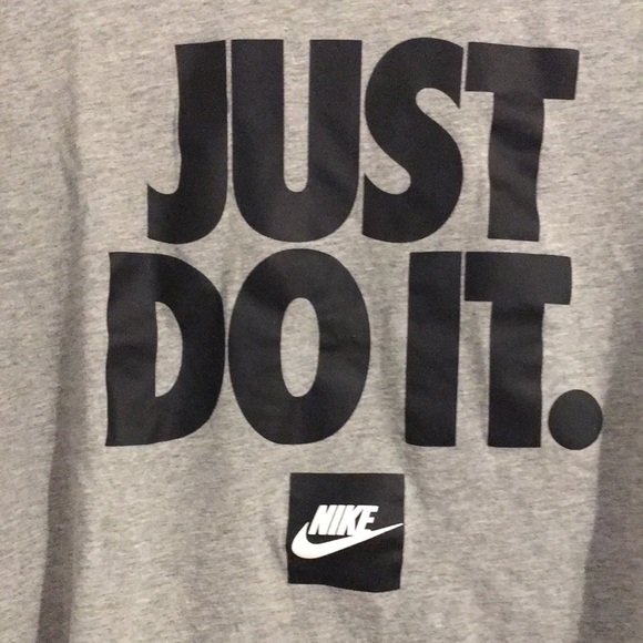 Grey Nike Just Do It T-shirt - Picture 2 of 4